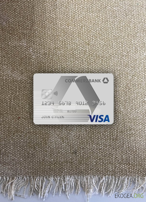 Photolook de la carte Visa Allemagne Commerzbank , avant